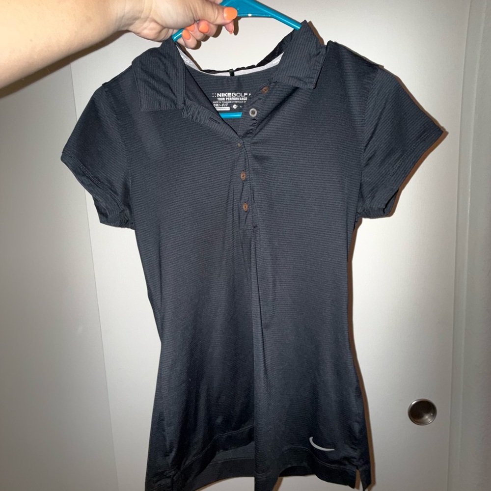 Nike Black Short Sleeve Kids Polo Top